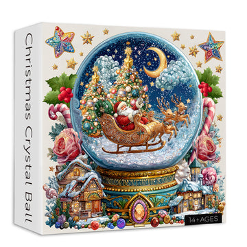 Puzzle a sfera di cristallo di Natale 1000 pezzi